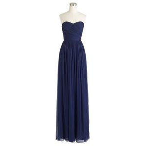 Blue J Crew Arabelle Bridesmaid Dress